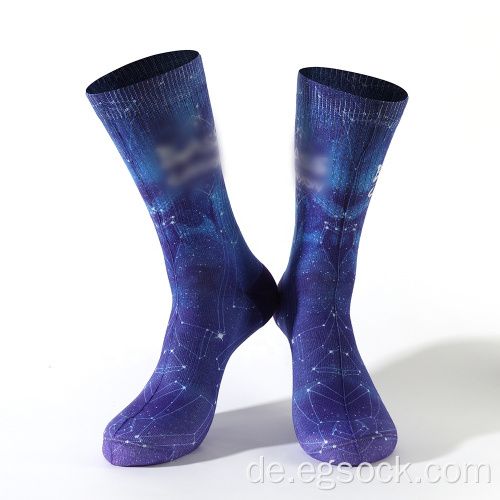 Gedruckte Neuheit Socken Galaxie